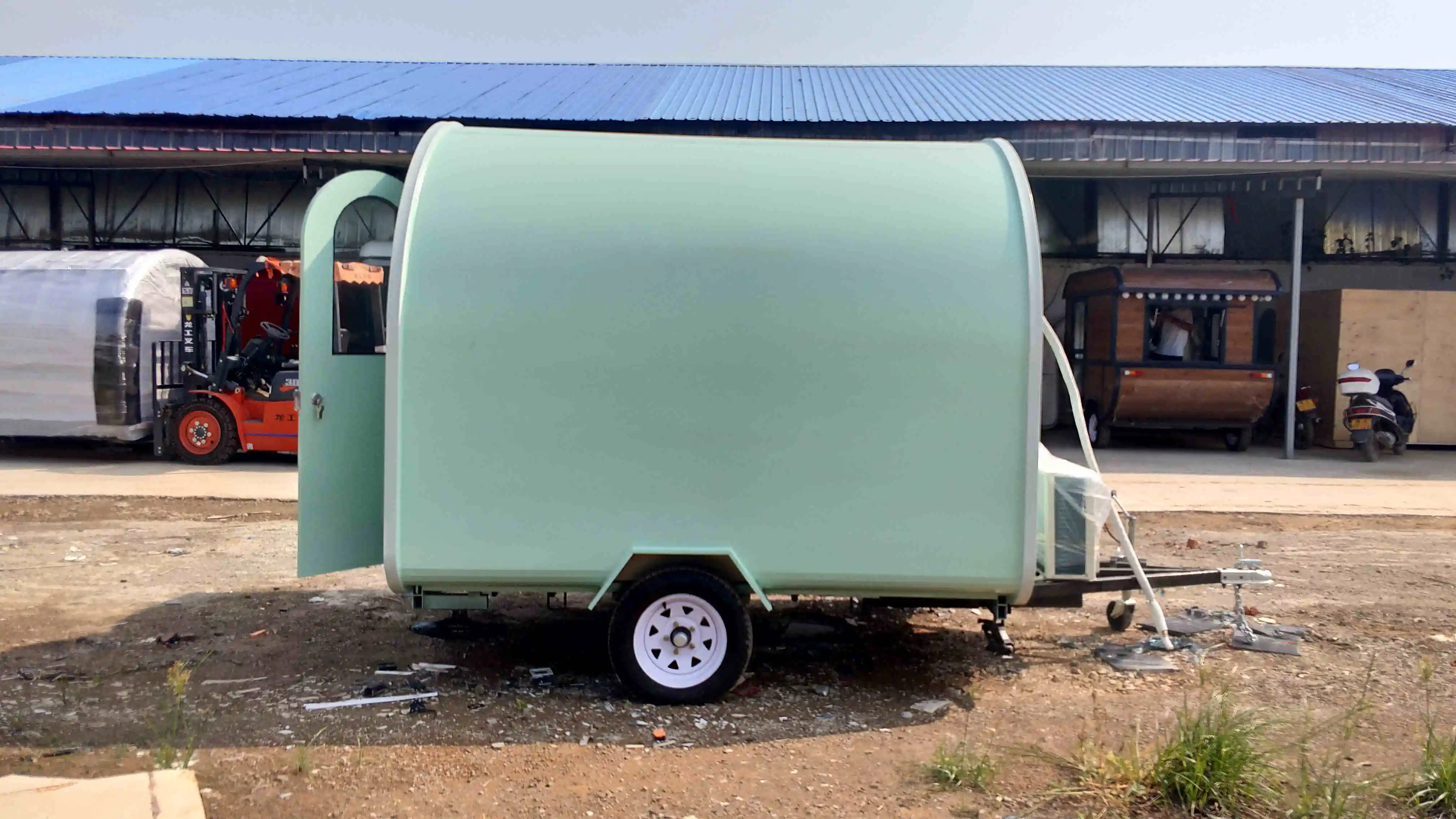 现代设计手推移动厨房食品车拖车车,热狗车,冰淇淋车出售