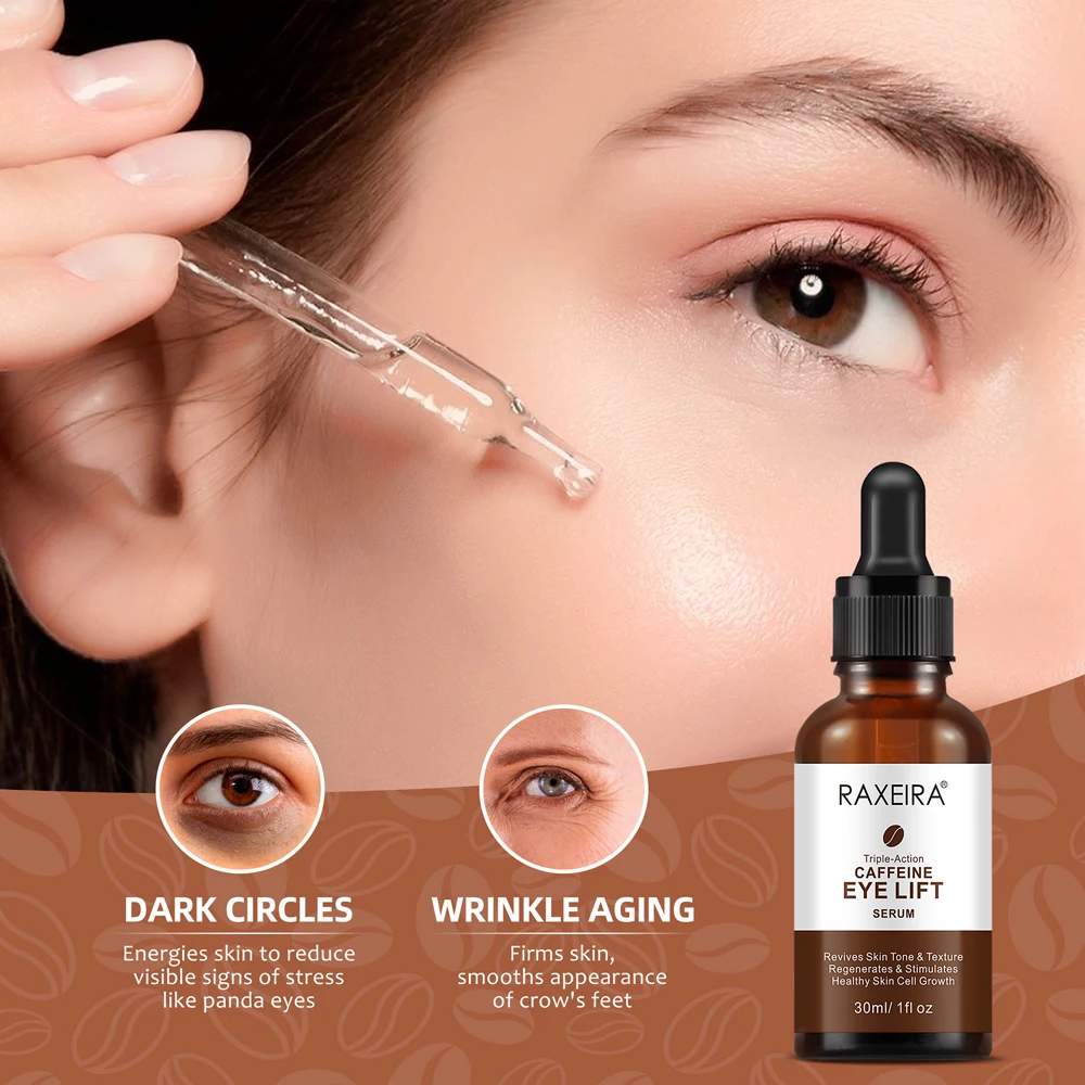 Wholesale 5 Caffeine Eye Lift Serum Tightening Anti Puffy Caffeine Eye
