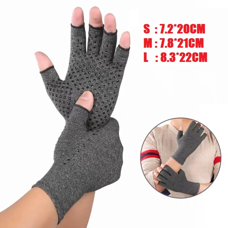 Double Fingerless Gloves Carpal Tunnel Pain Relief Compression