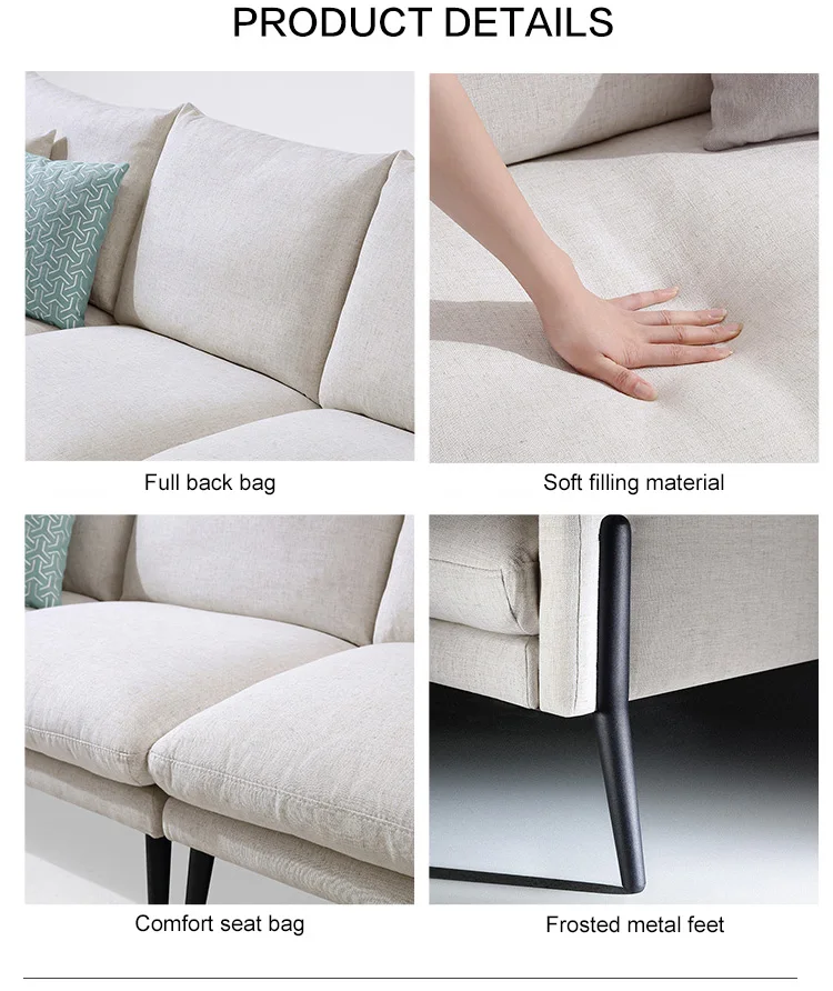 Scandinavian Classic Sofa Set Factory Price Modern Luxury Living Room