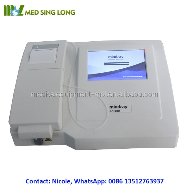 Mindray Ba 88a Auto Chemistry Analyzer Mindray Semi-auto Biochemistry ...