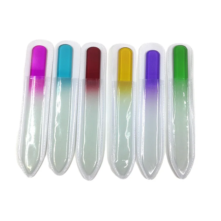 product wholesale price costume logo colorful glass nail file crystal glass nail file-6