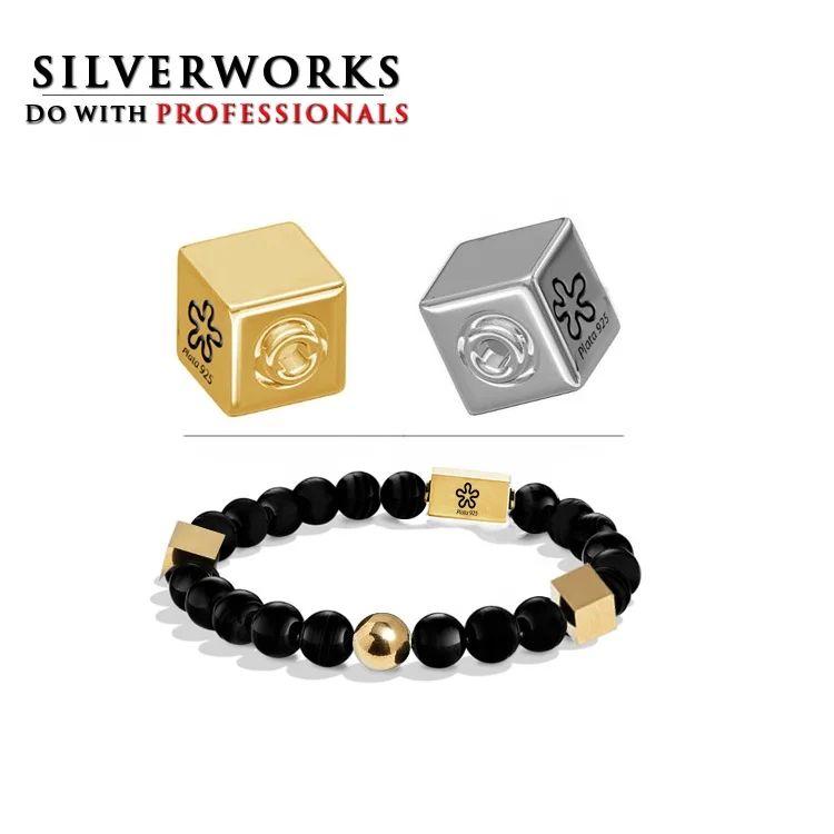 
Professional manufacturer of high quality custom made stainless steel laser engraved logo beads 
