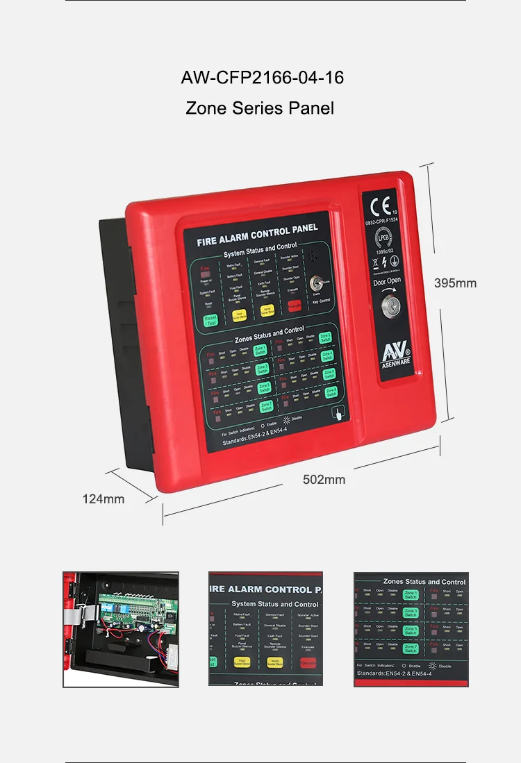 2 Wire Buses Fire Alarm Control Module Activate Each Zone Bell - Buy