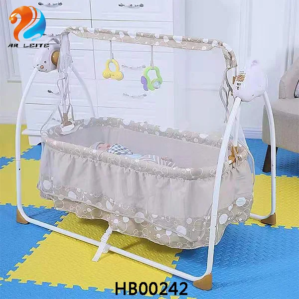Berceau Electrique 3 Couleurs Lit Bebe A Bascule Automatique Berceau Avec Musique Et Moustiquaires Lits Cages Bebe Puericulture Betwin360 Tv