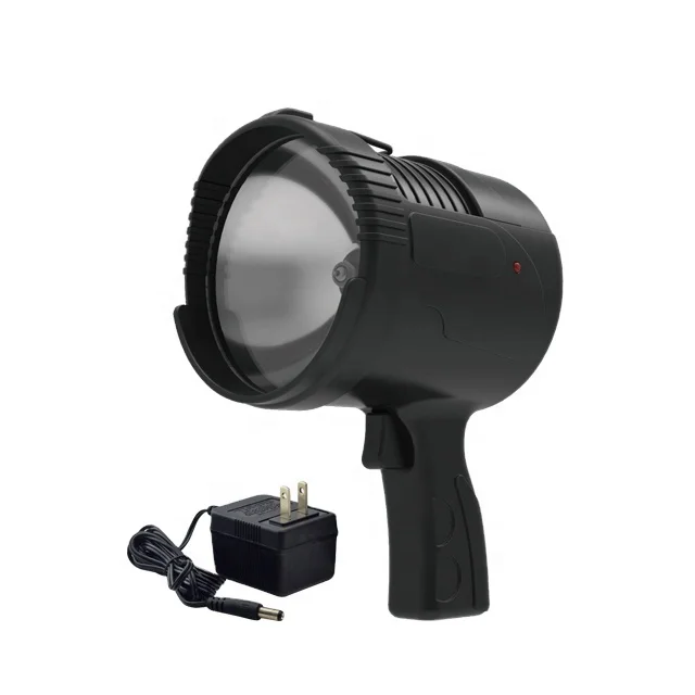 5'' Halogen/LED Rechargeable Hand Spotlight/Searchlight Battery Operated