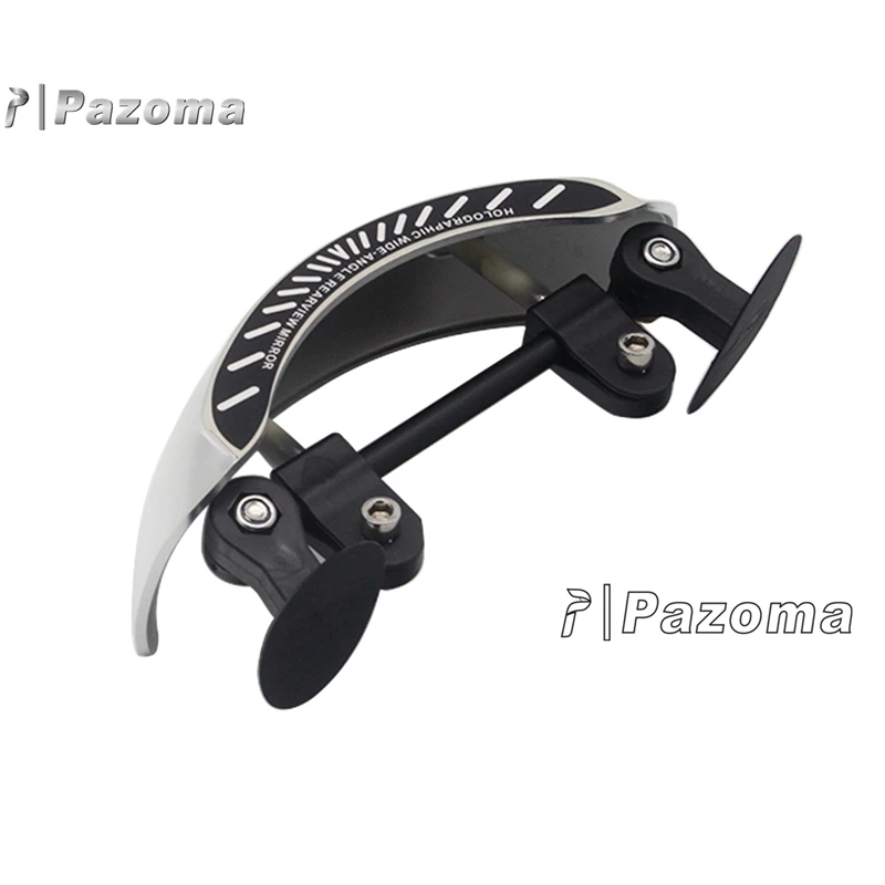 Motorcycle Blind Spot Mirror Rider Scan 180 Degree View Universal For