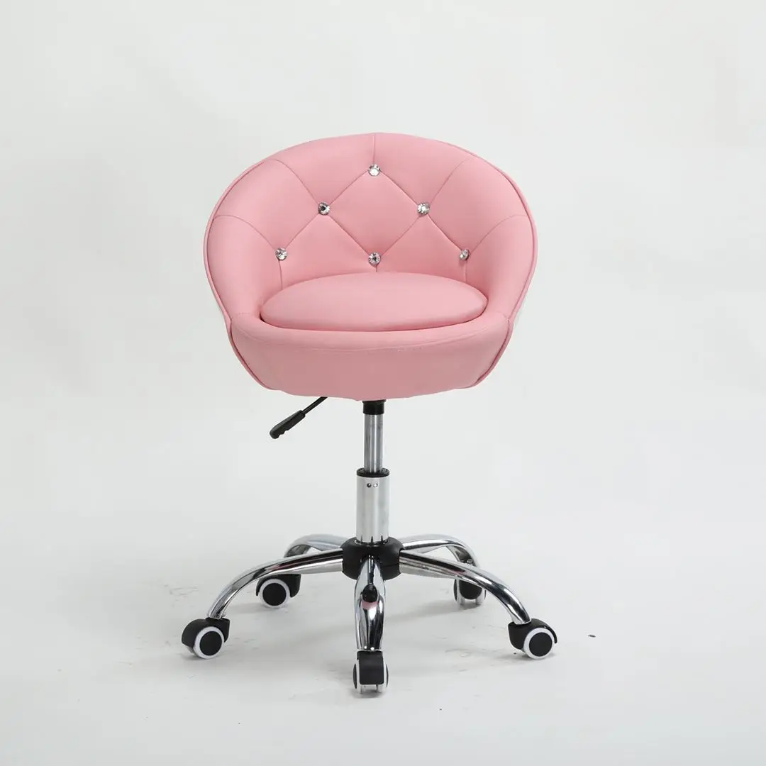 Modern Antique Style Pink Makeup Vanities Barber Chair Beauty Salon