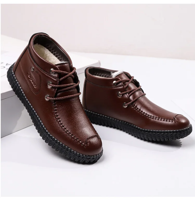 men brown leather shoes
