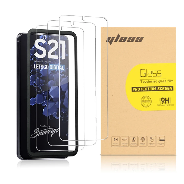 For Samsung S21 Screen Protector 3 Pack,Xinge 9h 2.5d Tempered Glass