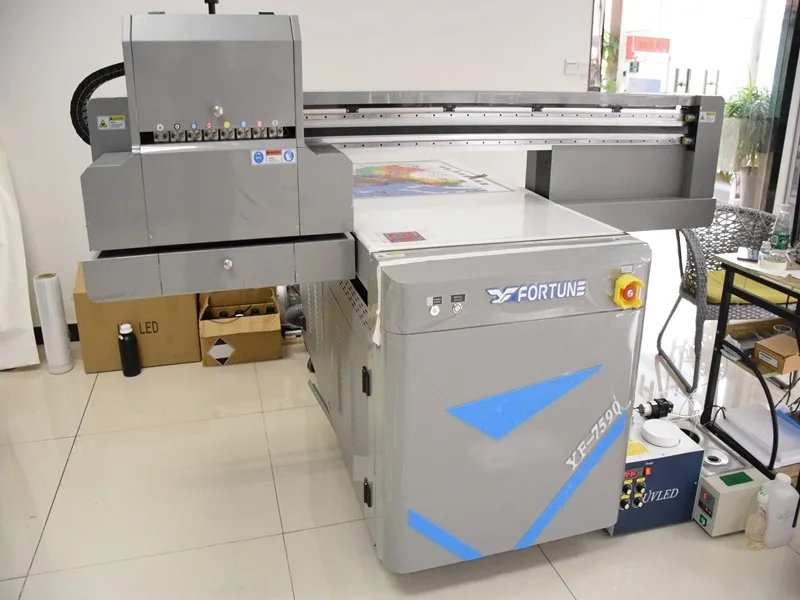 FORTUNE7590 UV Printer Machine Flatbed with CCD Visual Positaion for ...