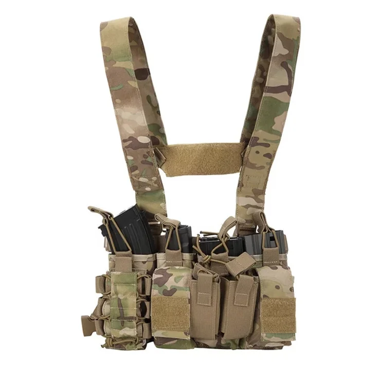 Tactical Multicam Vest D3 Chest Rig Carrier Vest Mag Pouches Ak Ar M4 ...