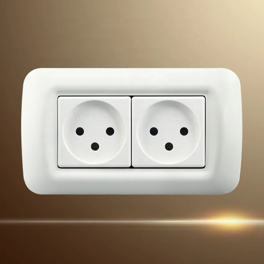 排名前 10 位的欧盟标准 16a以色列双重墙壁电源插座 140 * 80毫米