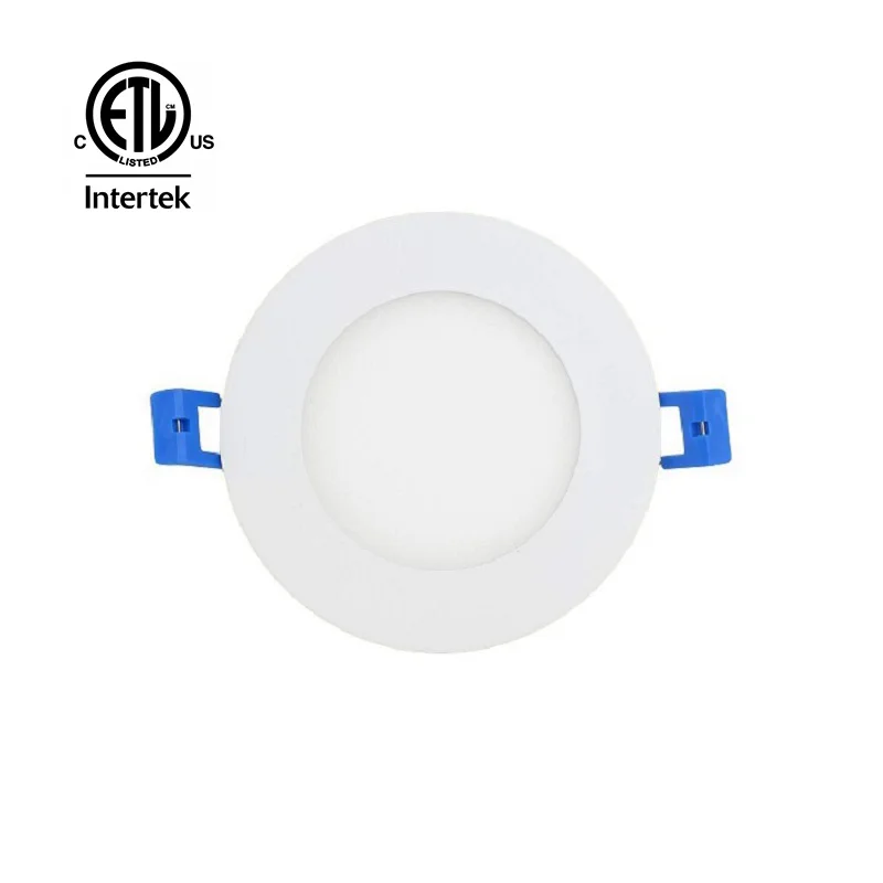 ETL 12 W Junction Box 6 Inch Ultra Thin Recessed Ceiling Light 3000K Warm White Dimmable Recessed Flat LED Panel Light