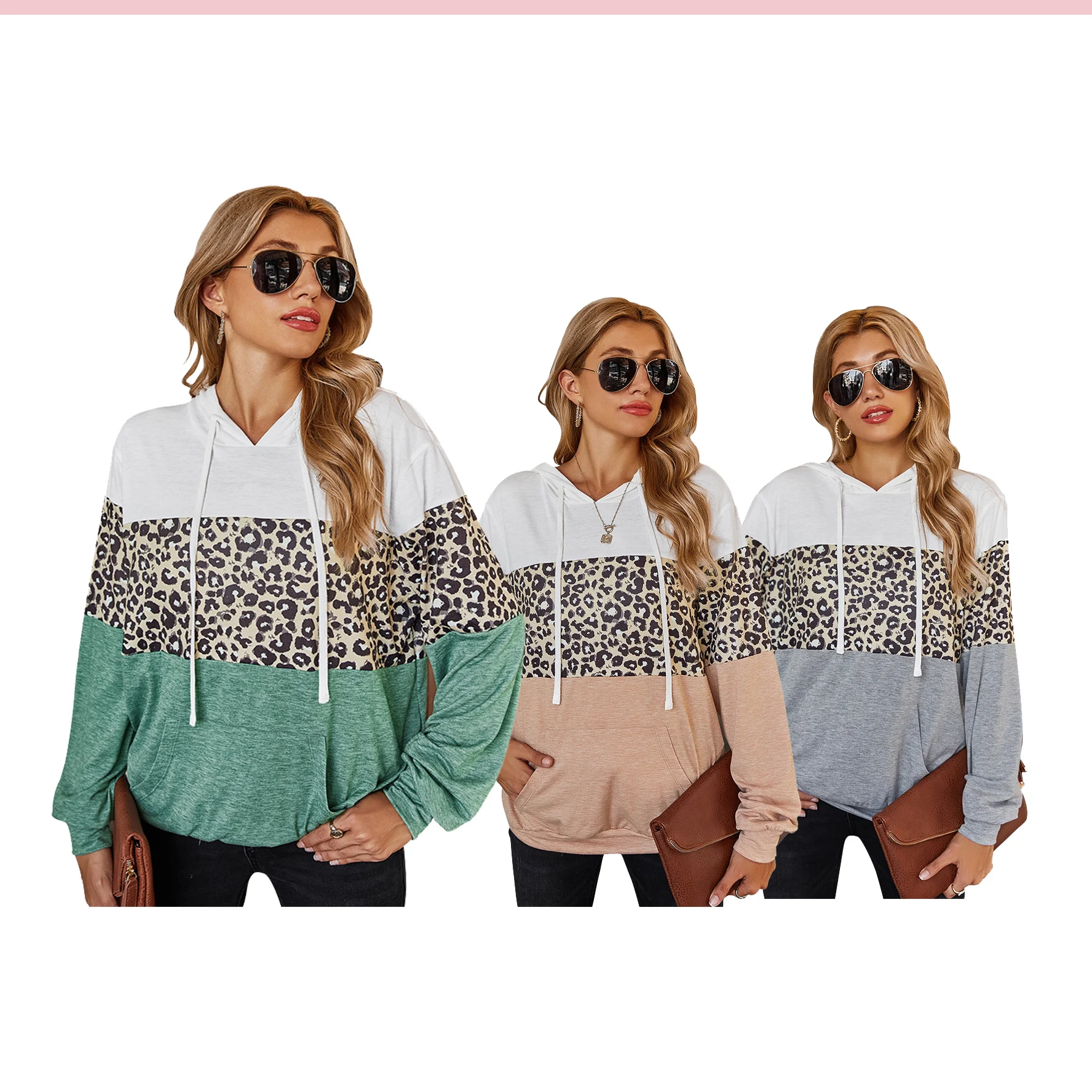 
2020 New Autumn Leopard print hoodie for women 