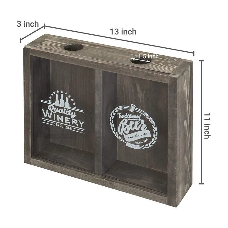 Wholesale deep shadow box frames 13x11inch wine cork holder shadow box