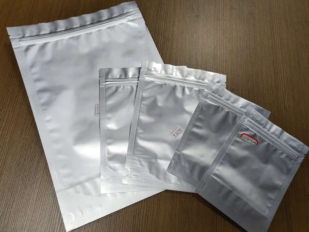 Custom Printed Aluminum Foil Matt Finish Bag Small Heat Seal Foil Packets Bags