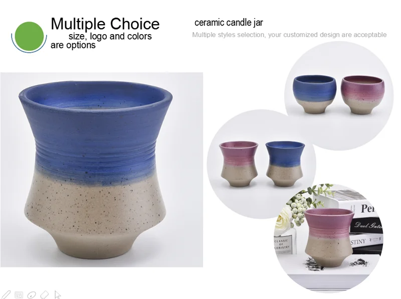 design ceramic candle jars