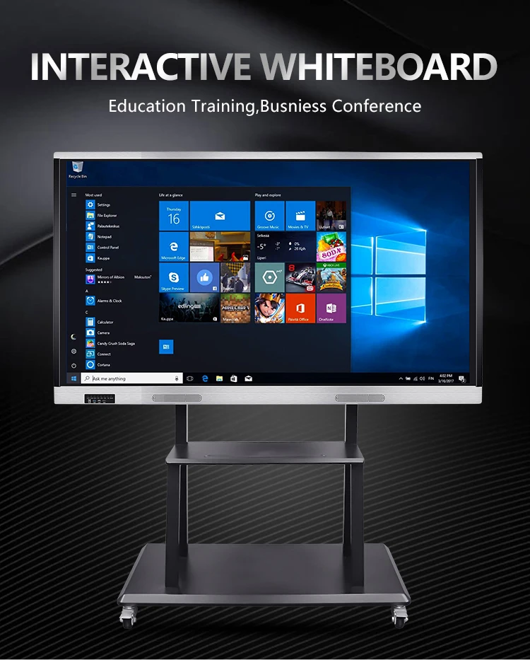 86 Inch Multitouch Education Whiteboard 4k Led Lcd Touch Screen Board