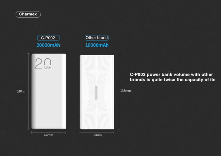 C-P002 Power bank 20000mAh