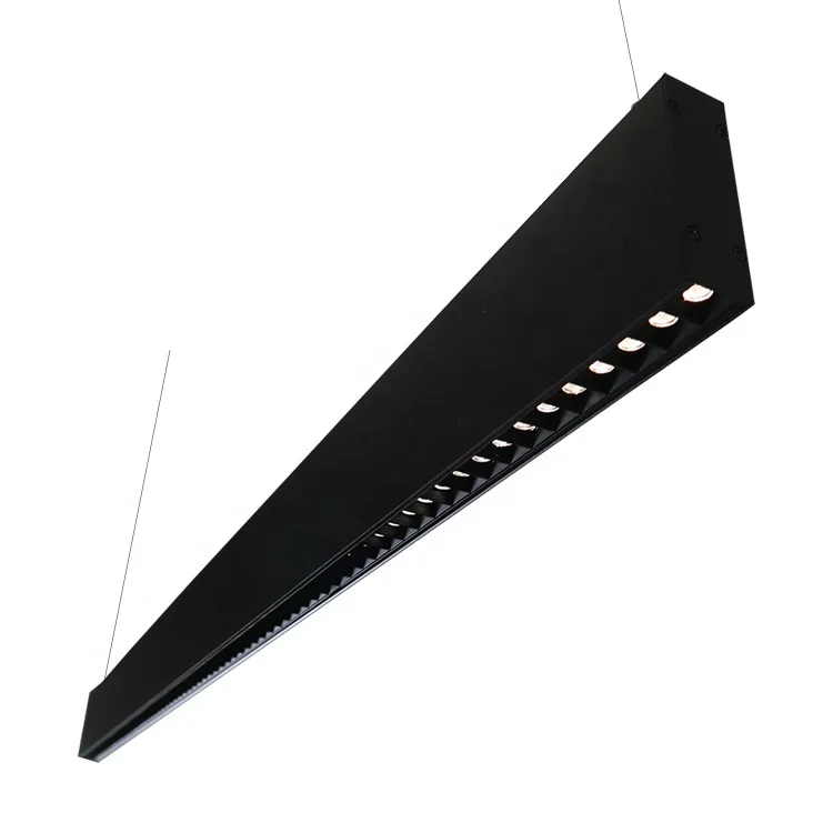 Custom black white 1200mm 40W home restaurant kitchen island surface mounted enrich led linear light fixture