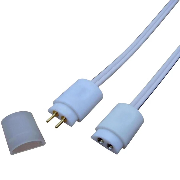 LED Transformer DC Cable Connector 2 pin 8mm Plug Socket 12V smd 3528 wire LED strip light