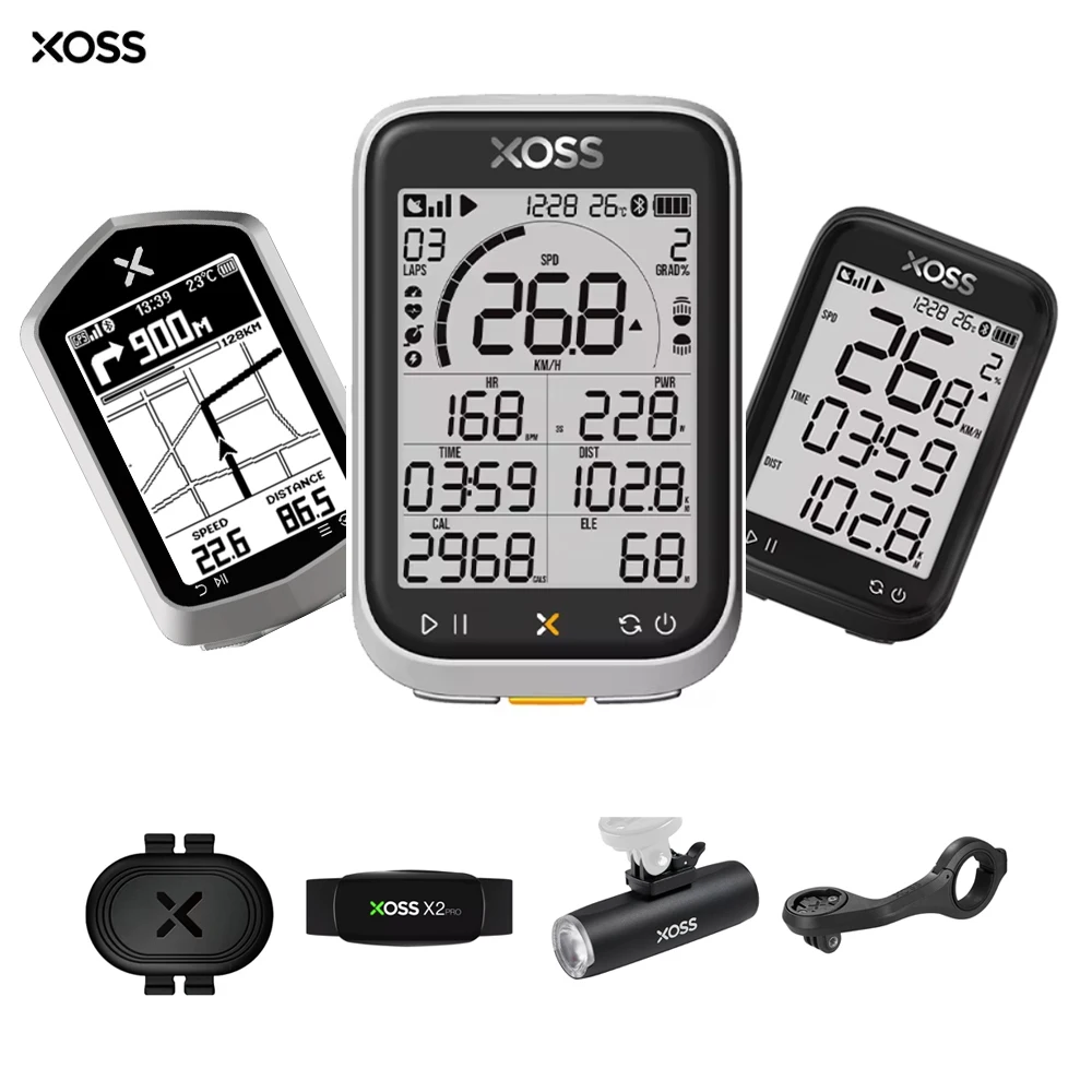 XOSS G+ G2 G3+ NAV Plus GPS Bike Computer - ANT+ Wireless Cycling