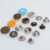 custom 15mm cap plastic hidden brass press stud metal spring snap button