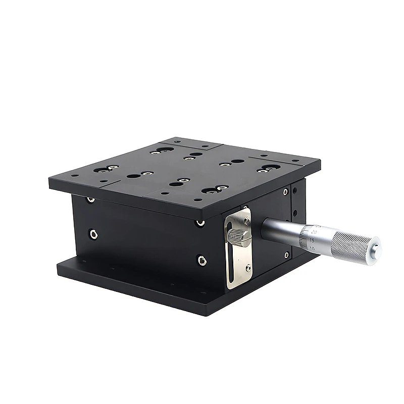 90 manual fine adjustment precision aluminum alloy sliding lifting table-9