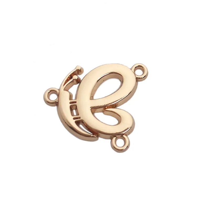 Small size design customized clothing metal logo tag for swimwear
