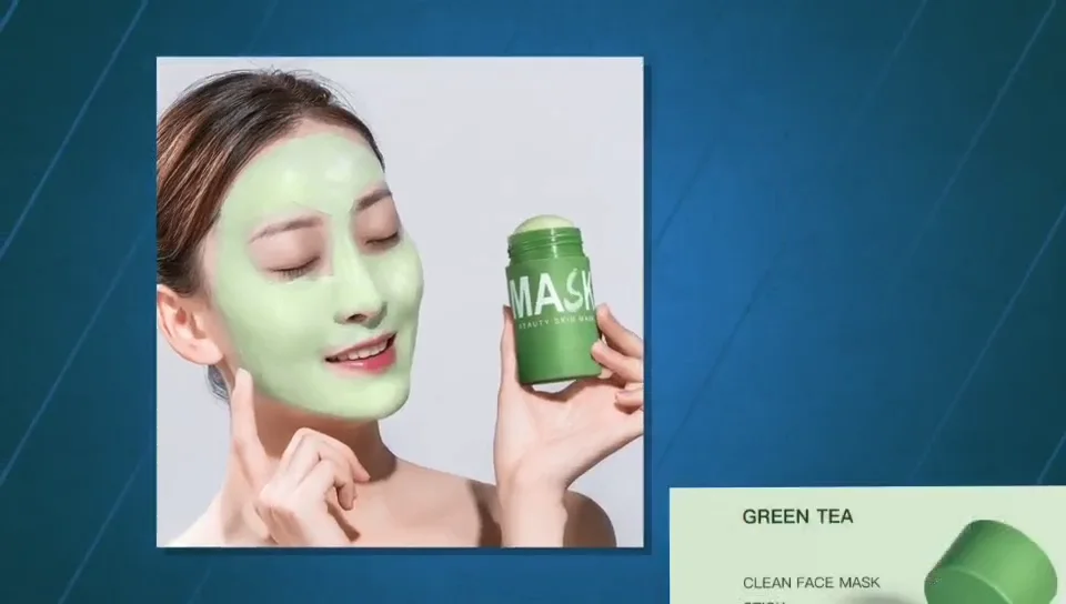 Melao 100 Vegan Best Green Tea And Matcha Facial Mud Clay Mask Stick
