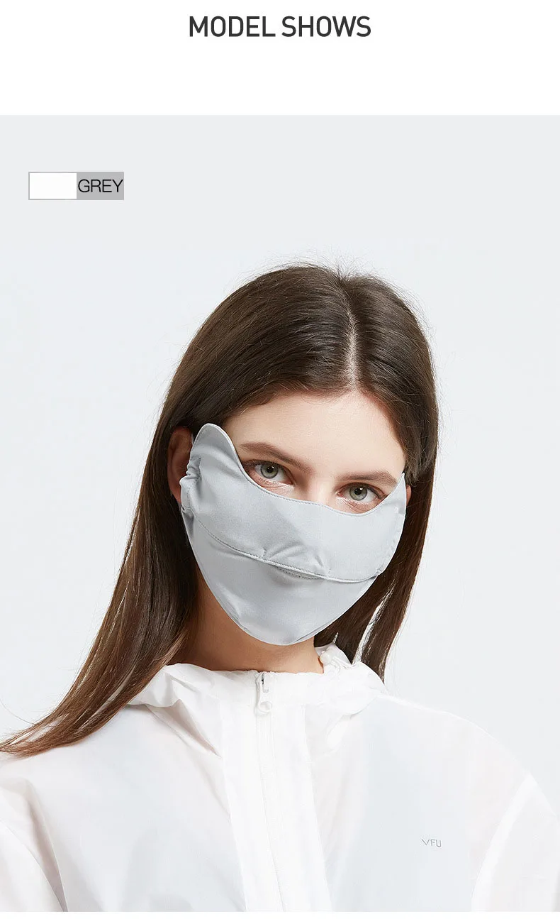 Ice Silk Sunscreen Antiultraviolet Hanging Ear Type Adjustable Nose