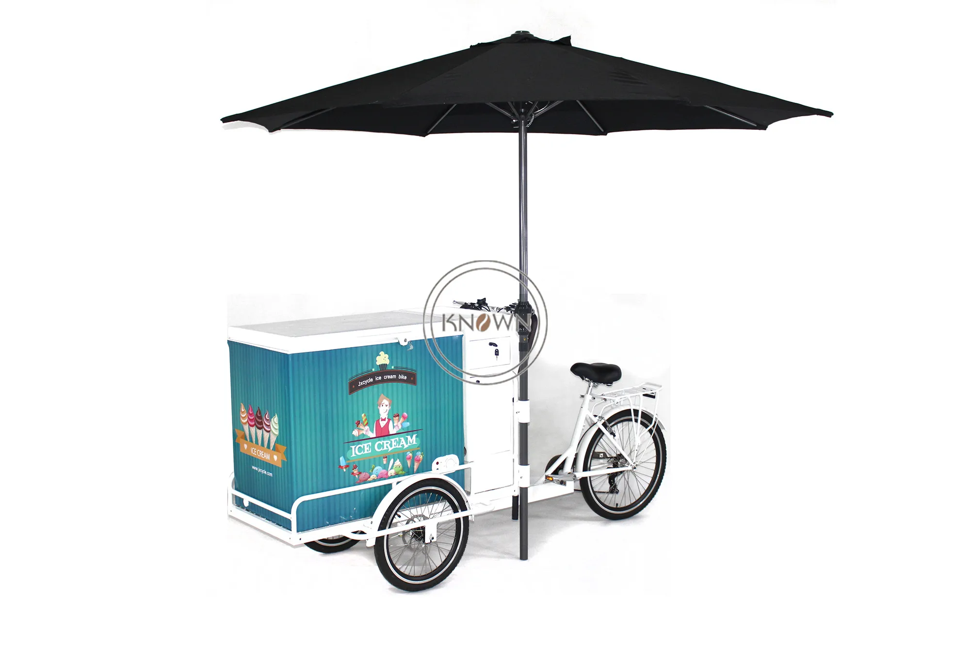 Oem Electric Ice Cream Tricycle With Battery Mobile Electric Cargo 3