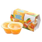 ホット販売 4 オンスフルーツカップマンダリンオレンジセグメントでプラスチックカップライトシロップに米国