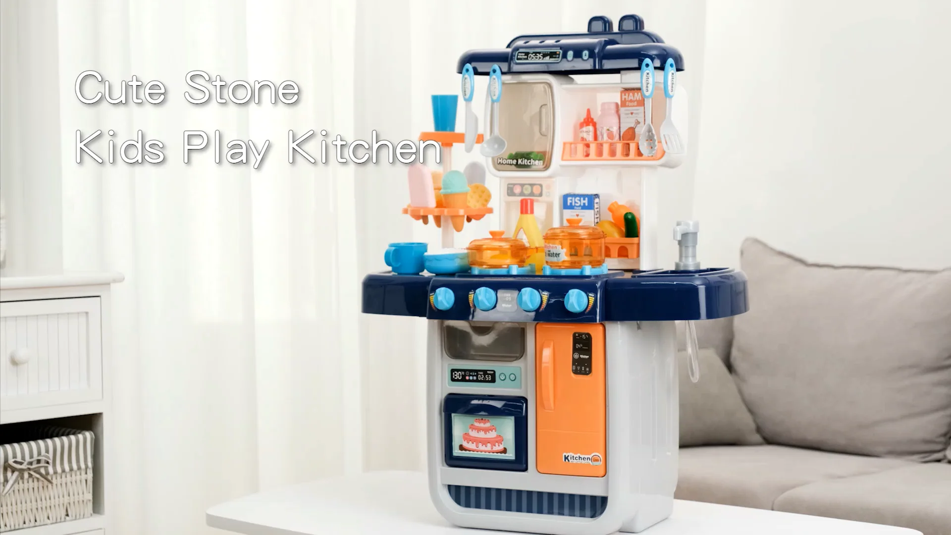 cute stone little kitchen