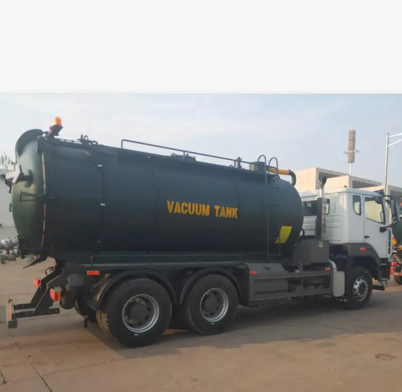 Italy Pump Sinotruk Howo E7g 6x4 371 Hp 18000 Liters Sewage Tanker