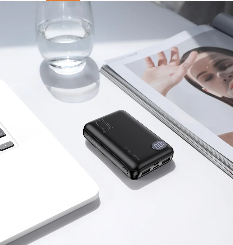 High Capacity Mobile Phone Charger Super Slim 10000Mah Mini Portable Pocket Power Bank - ANKUX.COM