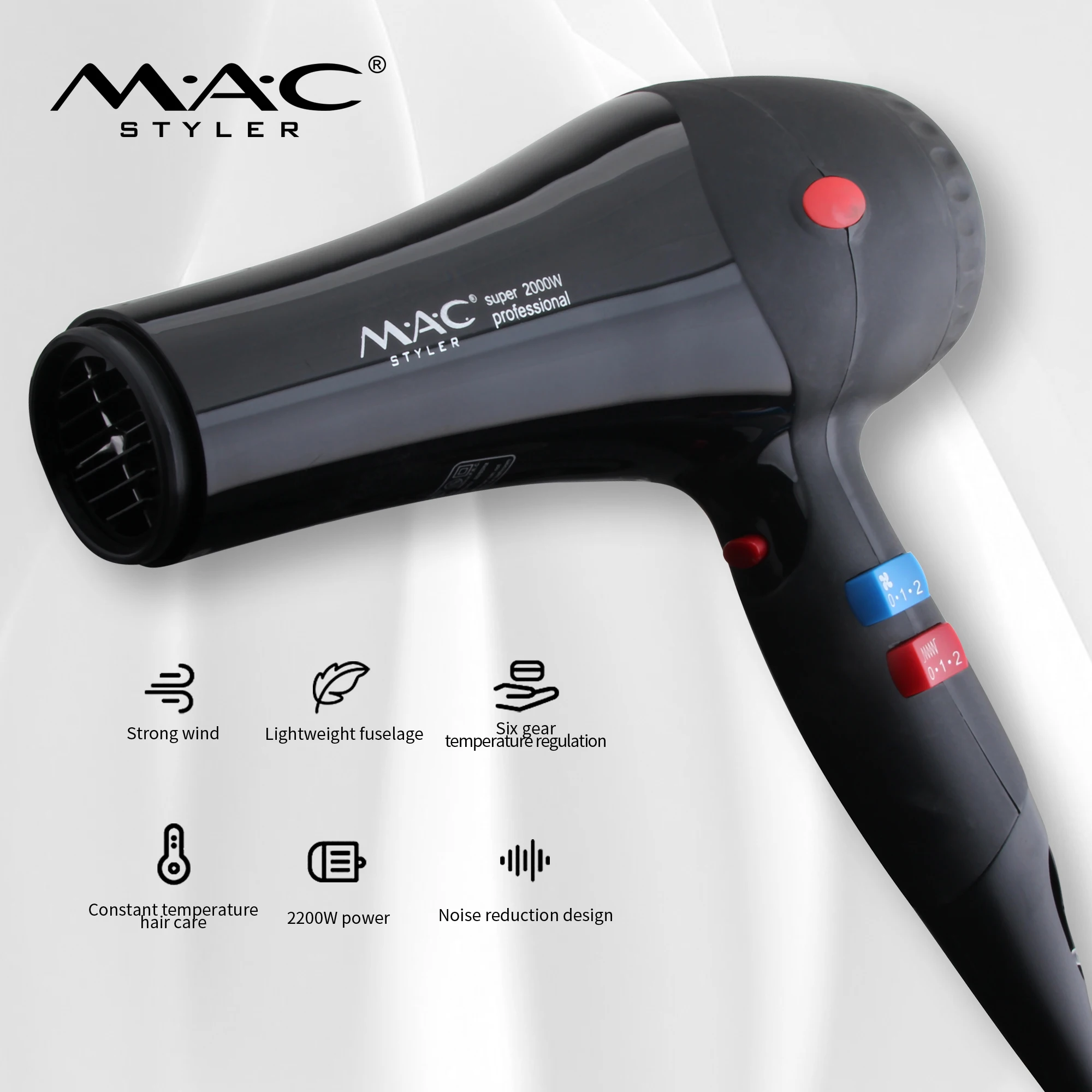 Low Price And High Quality New style AC motor hair dryer Exquisite appearance hair dryer wall mounted hair dryers for salons