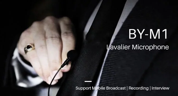 Original BOYA BY-M1 Mic Mobile Phone Camera PC Recording Lavalier Microphone