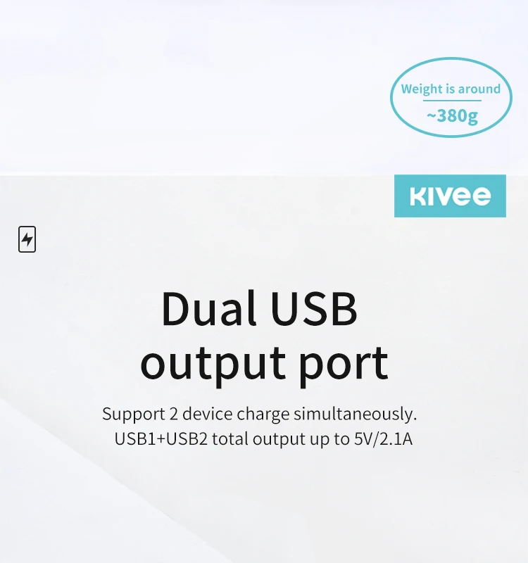 KIVEE Mobile Power Bank 20000mAh portable charger external Battery 20000 mAH power banks - ANKUX.COM