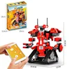 DIY Plastic 4ch Programmable Rc Building Blocks Robot Toy With APP Voice Control And Path Pattern USB Rechargeable Brick For Kid
