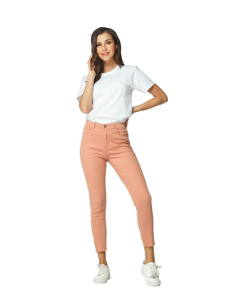 High Waist Basic Slim Fit Mom Jeggings 