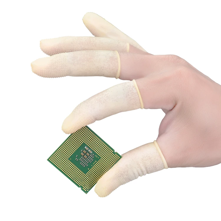 Beige Disposable Industrial Waterproof Transparent Antislip Rubber