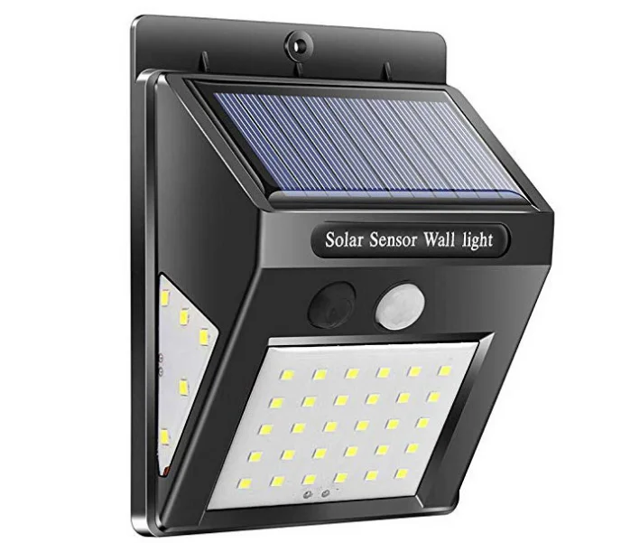 Amazon Hot Sales 40 LED Solar LED Fence Wall Light Sensor Solar Outdoor LED waterproof Sensor Wall Light