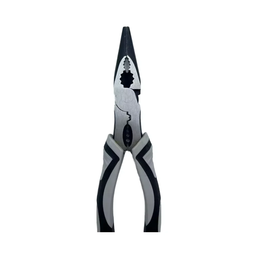 Customizable Chrome Vanadium Steel Wire Combination Pliers Multi-Function Serrated Jaw Plastic Molded Cutting Grip OEM Product factory