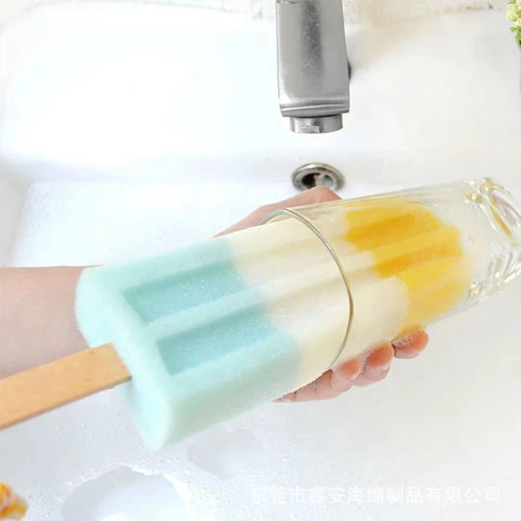 2023 Newest Popsicle Cute Shower Sponges Soft Bathing Scrub For Kids