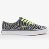 Latest Design Ladies Black and White Zebra Stripes Canvas Women Shoes and Sneakers
