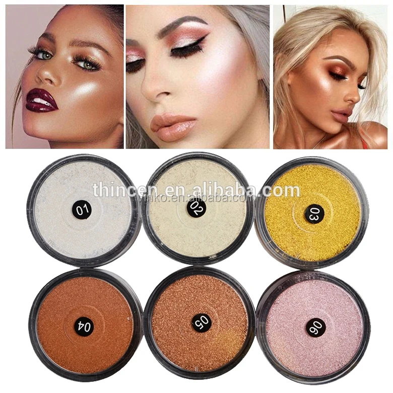 Wholesale Glowing Private Label Shimmer Loose Powder Highlighter Makeup