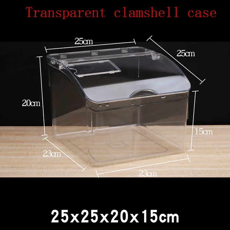 Transparent Plastic Boxes for Supermarket Bulk Food Display