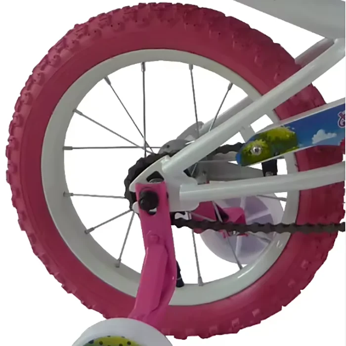 product high quality 14 single speed road bike for kids with steel fork ordinary pedal soft red street bicycle-6